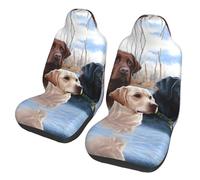 JaoXer Labrador Retrievers - Coprisedili anteriori universali per auto, SUV, berlina, camion, interni rimovibili e traspiranti