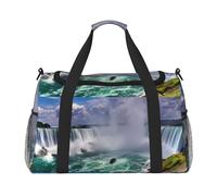 JaoXer Niagara Falls Hand Travel Bag - Grande borsa termica ecologica, perfetta per campeggio, drogheria, sport, palestra e avventure all'aria aperta