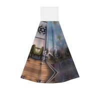 JaoXer Salviette per le mani in velluto corallo con gatto e tigre riflessa, panni per la pulizia ad asciugatura rapida per cucina, bagno, campeggio e altro ancora