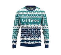 JAP Christmas - Maglione Natalizio - LetTITSnow - vestibilità Perfetta Senza prurito - 3XL