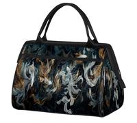 Japan Art Koi Fish Borsone da viaggio per donne, uomini, bambini, ragazzi e ragazze, per fine settimana, 24 l, borsone da cabina per sport, palestra, yoga, Colore, Grande, Organizer per borse