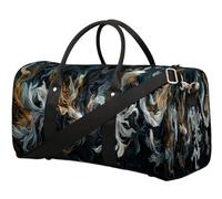 Japan Art Koi Fish Borsone da viaggio per donne, uomini, ragazze, ragazzi, weekend, pernottamento, 22,7 l, borsa da cabina per sport, palestra, yoga, Colore, 22.7L, Organizer per borse