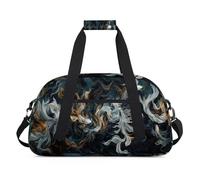 Japan Art Koi Fish borsone per donne uomini bambini ragazze ragazzi pernottamento weekend borsa da viaggio 24L sport palestra borsone pratica tote borsa da trasporto, Colore, 24 L, Organizer per borse