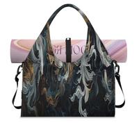 Japan Art Koi Fish Borsone sportivo con scomparto per scarpe, week-end, pernottamento, borsa da cabina per palestra, yoga, viaggio, Colore, L, Borsone da viaggio