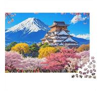 Japan Castle Spring Puzzle Giochi 1000 Pezzi Per Adulti Arte Interesting Puzzle Adulti Idea Regalo Per 38x26cm/1000pcs