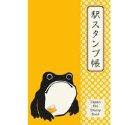 Japan Eki Stamp Book: Collect Station and Attraction Stamps Across Japan - Featuring Local Railway Illustration Cover - Yellow