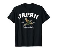 Japan Green Pheasant Vintage Japanese Souvenir Maglietta