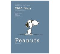 Japan Hallmark Snoopy Planner 2025 A5 mensile Joe Cool Smokey Blue