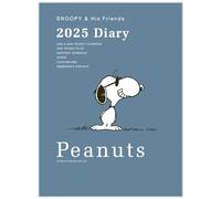 Japan Hallmark Snoopy Planner 2025 A6 mensile Joe Cool Smokey Blue