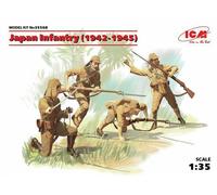Japan Infantry (1942-1945) (4 Figures) (100% New Molds) 1:35 Plastic Model Kit