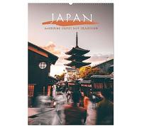 Japan - Moderne trifft auf Tradition. (Wandkalender 2026 DIN A2 hoch), CALVENDO Monatskalender: Im "Land der aufgehenden Sonne" trifft die Moderne auf die Tradition.