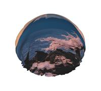 Japan Mount Fuji Landscape - Cuffia da doccia riutilizzabile da donna, doppio strato impermeabile, essenziale per il trattamento dei capelli