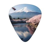 Japan Mount Fuji Landscape - Set di plettri per chitarra, materiale ABS di alta qualità, vari spessori, migliora la tua esperienza di gioco