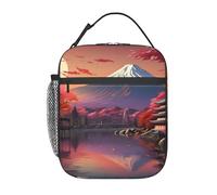 Japan Mount Fuji Paesaggio Stampa Portatile Lunch Tote Riutilizzabile Pasto Bag Mantenere il cibo fresco Scuola Lavoro Viaggi Picnic