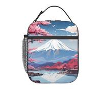 Japan Mount Fuji Paesaggio Stampa Portatile Lunch Tote Riutilizzabile Pasto Bag Mantenere il cibo fresco Scuola Lavoro Viaggi Picnic