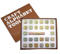 Japan NUOVO Craft Company Leather Tool Alphabet Stamp Set 13 mm 8301