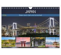 JAPAN Reise durch Zeit und Schönheit (Wandkalender 2026 DIN A4 quer), CALVENDO Monatskalender: Urbanes, Historie und Naturidyll erleben