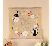 Japan Studio Ghibli Kiki's Delivery Service Mini Asciugamano Jiji "Fiore di S...