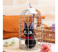 Japan Studio Ghibli Kiki's Delivery Service Peluche Bambola Jiji In Basket Ta...