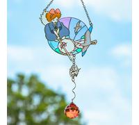 Japan Studio Ghibli Kiki's Delivery Service Sun Catcher stile vetro colorato