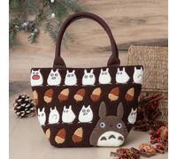Japan Studio Ghibli My Neighbor Totoro Lunch Tote Bag Brown Embroidery Series