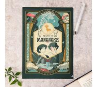 Japan Studio Ghibli Princess Mononoke Clear File Retro Frame formato A4