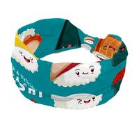 Japan Sushi Blu Fasce larghe per le donne antiscivolo Turbante Fascia elastica per capelli Yoga Fascia per capelli Sudore Sport Allenamento Headwrap