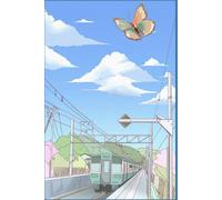 Japan Train Notebook for writing, journaling, note taking. 6x9 notebook