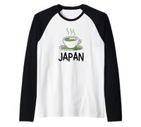 Japan Travel Matcha Tea in Cup - Top, Magliette e Accessori Maglia con Maniche Raglan
