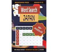 Japan Word Search Puzzle Book for High School: 55 Themed Puzzles from Ancient Japan to the Modern Era | 495 Unique AP-Level Words for Grades 9-12 with Answer Key