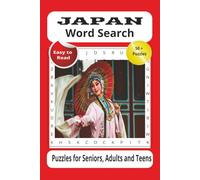 Japan Word Search Puzzle Book: Word Searches with Easy to Read Print about Japan, Cities, Food and More | 6x9 inches, 110 pages | 50+ Puzzles... Gift for Vacations, Holidays and Free Times
