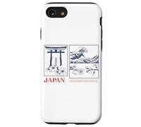 Japan Zen Art Tee - Torii, Wave & Sakura Design estetico Custodia per iPhone SE (2020) / 7/8