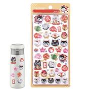 Japanese 3D Stickers - Cute Mini Decorative Decals for Scrapbook Journals, Phone Cases, Classroom Crafts, Kids Girls Halloween DIY Projects, Colorful Adhesive, Crafting Supplies