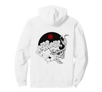 Japanese Aesthetic Vaporwave Sad Eboy Carp Koi Fish Felpa con Cappuccio