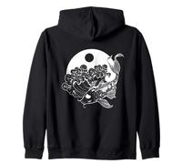 Japanese Aesthetic Vaporwave Sad Eboy Carp Koi Fish Felpa con Cappuccio