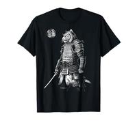 Japanese Aesthetics Tiger Samurai Beast Graphic Maglietta