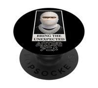 Japanese Anime Character With Fur Mask Bring the Unexpected PopSockets PopGrip Adesivo