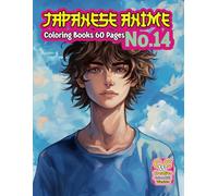 „Japanese Anime Coloring Pages for Kids, Teens, and Adults” No.14. Jarosław Perek - Creative Colorful Worlds A4 8.5x11 inches