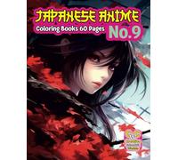 „Japanese Anime Coloring Pages for Kids, Teens, and Adults” No.9. Jarosław Perek - Creative Colorful Worlds A4 8.5x11 inches
