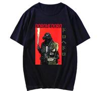 Japanese Anime Dorohedoro Pattern Pure Cotton Fashion T-Shirt Black XXL