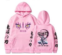 Japanese Anime Graphic Hoodie | Long Sleeve Pullover Sweatshirt | Unisex Casual Cotton Blend (Rosa,4XL)