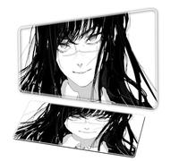 Japanese anime mouse pad, XXL largemousepad - non slip keyboard stitched edges - office pad for teenage anime andgaming enthusiasts Tappetini per il Mous (K, 31.5x15.7 in)