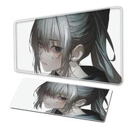 Japanese anime mouse pad, XXL largemousepad - non slip keyboard stitched edges - office pad for teenage anime andgaming enthusiasts Tappetini per il Mous (A, 35.4x19.6 in)