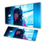 Japanese anime mouse pad, XXL largemousepad - non slip keyboard stitched edges - office pad for teenage anime andgaming enthusiasts Tappetini per il Mous (Y, 31.5x11.8 in)