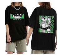 Japanese Anime My Hero Academia T-shirt Boku No Hero Academia Summer Short Sleeve T-shirt Nera Allentata Manga Graphic Tops (L,color 02)