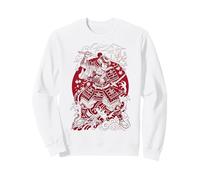 Japanese Art Cat Ninja Ukiyo-e Anime Style Samurai Cat Felpa