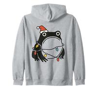 Japanese Art Frog Funny Ugly Christmas Men Women Kids Felpa con Cappuccio