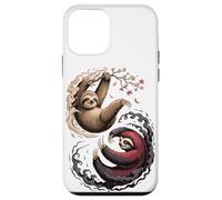 Japanese Art Lazy Sloth Good And Devil Sloths Custodia per iPhone 12 mini