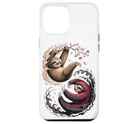 Japanese Art Lazy Sloth Good And Devil Sloths Custodia per iPhone 12 Pro Max