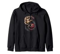 Japanese Art Lazy Sloth Good And Devil Sloths Felpa con Cappuccio